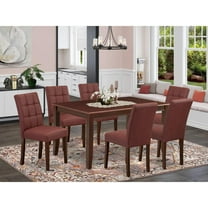 East West Furniture 7 Piece Table Set consists A Modern Dining Table
