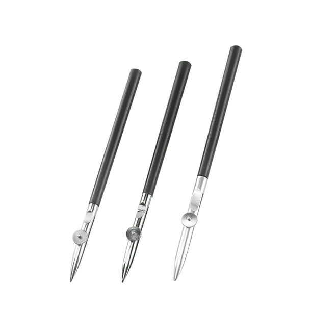 Riwesomey Juego de bolígrafos de dibujo de línea recta, 3 uds., pintura fluida de dibujo de tinta, bolígrafo de regla de Metal ajustable, herramientas Artesanía Riwesomey TO000078-00B