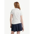 thumbnail image 3 of Justice Girls Uniform Short Sleeve Knit Polo Shirt, 3-Pack, Sizes XS-XLP, 3 of 4