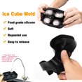 thumbnail image 3 of Molde para cubitos de hielo, bandeja circular para cubitos de hielo, para cócteles de whisky, fácil reutilizable, 3 of 5