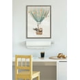 thumbnail image 5 of Kate and Laurel Sylvie Hot Air Balloon Travel Framed Canvas Wall Art by July Art Prints, 18x24 Gray, Zoo Animal Wall Art Decor, 5 of 6