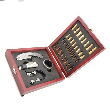 Corkscrew Gift Set Elegantoss Chess & Wine Gift Set, Wine Bottle Opener Tool Kit with Chess Set in Gift Box ()