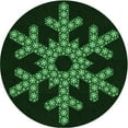 thumbnail image 1 of Ahgly Company Tapis Rond Lavable en Machine Intérieur Transitionnel Noir Nuit, 5 Pieds Rond, 1 of 7
