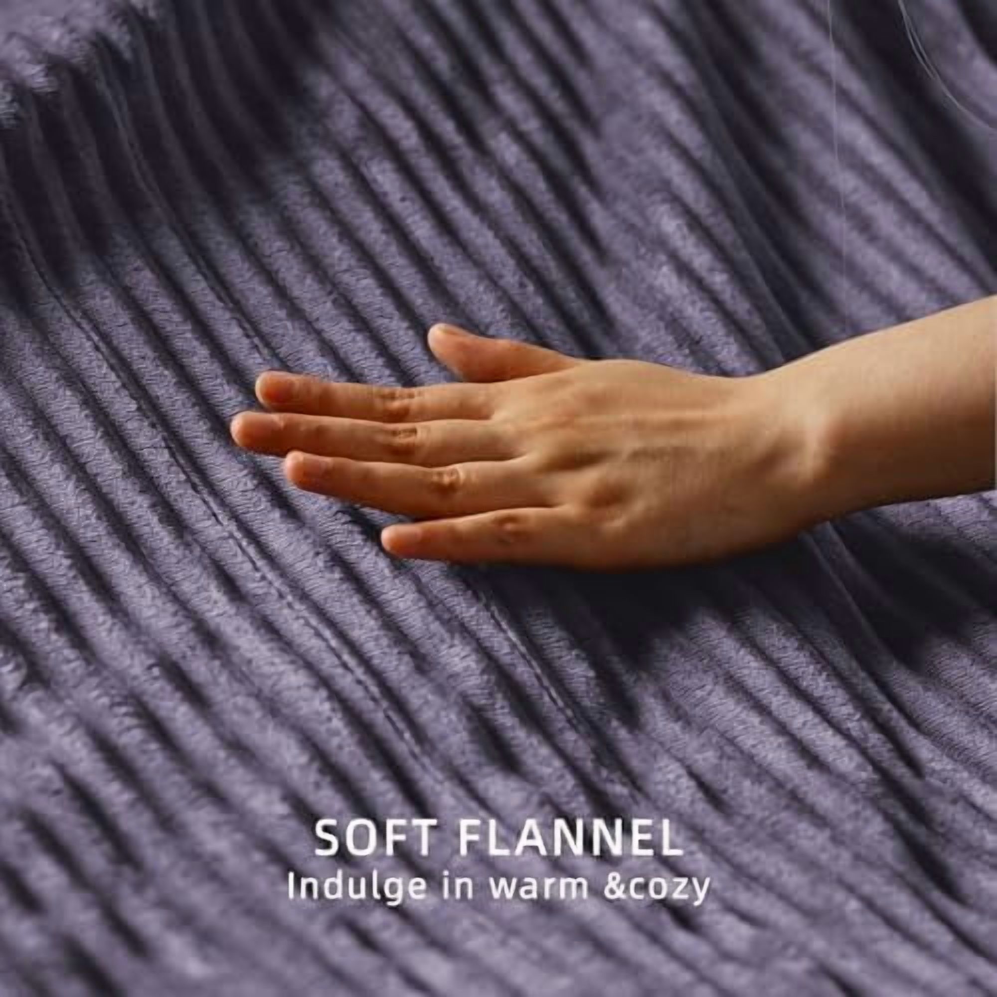 Heated Blanket Twin Size 62"x84",ETL Certification-10 Heating Levels Electric Blanket&1-10 Hour Auto Off,Machine Washable Heating Blanket (Purple)