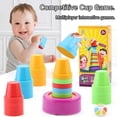 thumbnail image 3 of Juego de combinación de colores de vasos apilables de velocidad, divertidos juguetes interactivos para padres e hijos, entrenamiento de pensamiento lógico, juegos de combinación de vasos Slam Cup, 3 of 4
