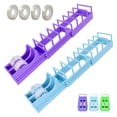 thumbnail image 1 of Tape Dispenser for Wrapping, Portable Ribbon Cutter Machine, Foldable Double Roll Tapes Dispensers, 1 of 8