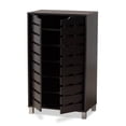 thumbnail image 2 of Baxton Studio Armoire à Chaussures en Bois Finition Brun Foncé 2 Portes, 2 of 10