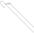 thumbnail image 2 of Solid 14K White Gold Adjustable 1.2mm Flat Cable Chain - 30"- Made In Italy, 2 of 9