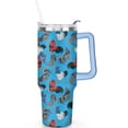 thumbnail image 2 of 40oz Chicken Tumbler: Handle Flip Straw Lid Chicken Travel Must Haves Tumblers with Lids Straws Vacuum Insulated Leak Proof Stainless Steel Gifts, 2 of 5