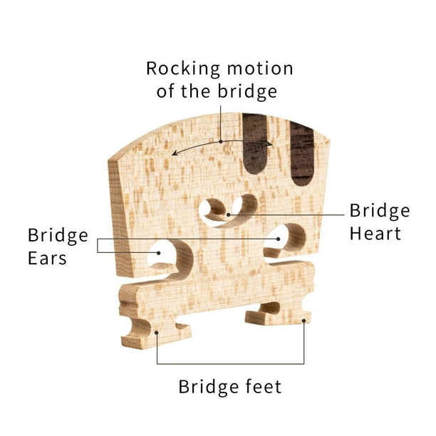 Ebony violin bridge deals