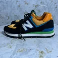 thumbnail image 4 of New Balance 574 Men's Size 8 Shoes Black Yellow Suede Classic Low Top Sneakers, 4 of 6