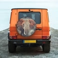 thumbnail image 2 of Fotbe Elephant in Smoke Spare Tire Cover Thickening Universal Fit for Jeep, Trailer, RV, SUV, Truck, Tough Tire Wheel Soft Cover-15 inch, 2 of 9