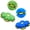 Green & Blue, variant on Magic Metaball, Magic Bouncing Ball, 2PCS Magic Flying Saucer Interactive Pop-Up Transform Toy, Family Interaction Blue and Green Bouncy Ball, Delay Frisbee Flying Disc Toy with 6 Light