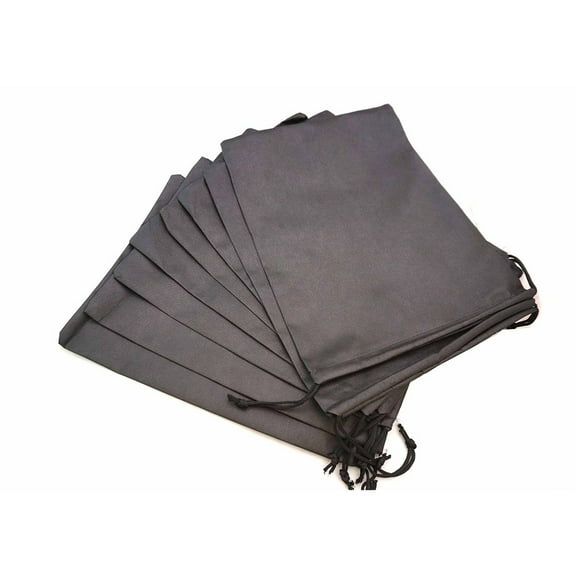 Raindrops 8Pcs Black Nylon Shoes Bag for Travel and Outdoor Activities