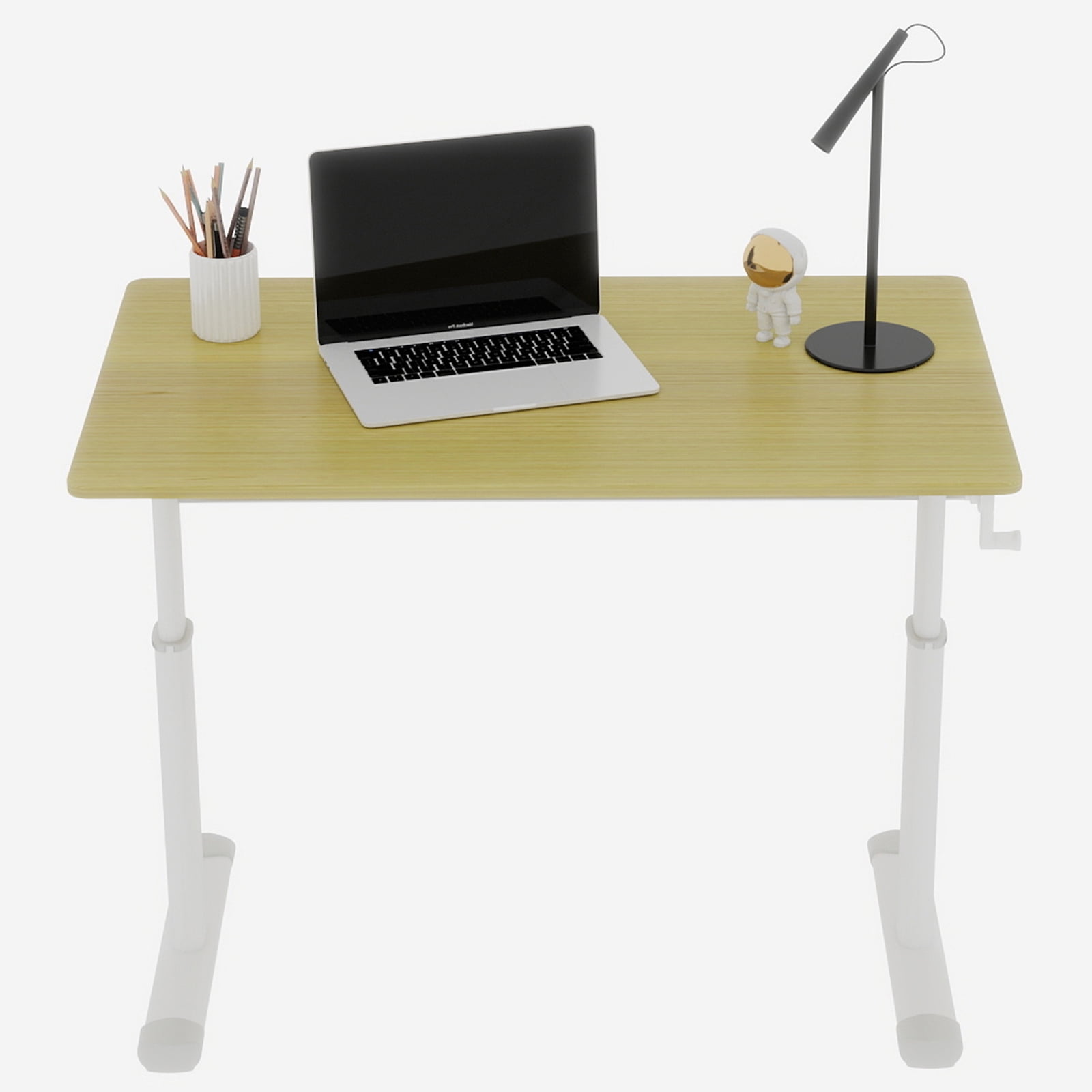Mintazer 23" x 39" Height Adjustable Computer Desk, Home Office Standing Up Desk for Students,Teen and Adults, Nature