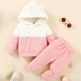 thumbnail image 2 of Sngxgn Girl Clothes Top Pants Sets Cotton little Girl Outfits Sweatsuits Kid Girl's Clothing Set(Pink,24), 2 of 7