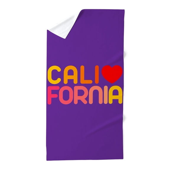 CafePress - California - Large Beach Towel, Soft 30"x60" Towel with Unique Design