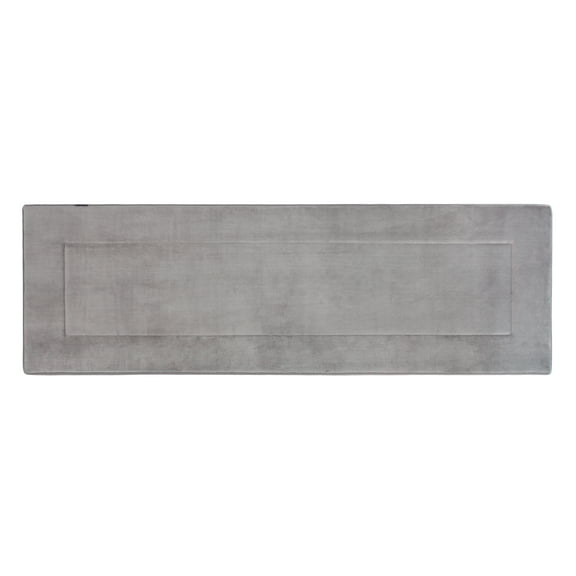 Tricol Clean Ultra-Soft Extra-Thick Non-Slip Memory Foam Long Bath Runner Mat 2 ft x 5 ft 5ftx2ft - grey
