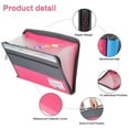 thumbnail image 4 of Spencer 13 Pockets Accordion File Organizer, Office Supplies Documents Organizers with Zipper & Colorful Tabs, A4 Letter Size Waterproof Expanding File Folder, 4 of 11