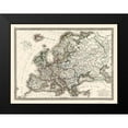 thumbnail image 2 of Monin 14x11 Black Modern Framed Museum Art Print Titled - Europe - Monin 1839, 2 of 5