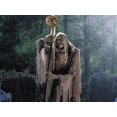 thumbnail image 4 of 6 Ft. 7" Animated Light-Up Skeleton Stirring Cauldron Halloween Decoration, 4 of 5