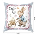 thumbnail image 6 of Pebbuoy Easter Bunny Spring Pillow Cover Pillowcase Decoration Soft Wear Resistant Non-Fading Square Cushion Cover Bedroom Pillowslip, 6 of 7