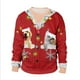 thumbnail image 3 of Sudadera navideña fea para hombre y mujer, suéter navideño con estampado de copos de nieve y duende navideño en 3D, jersey para parejas, jersey para fiestas navideñas, 3 of 5
