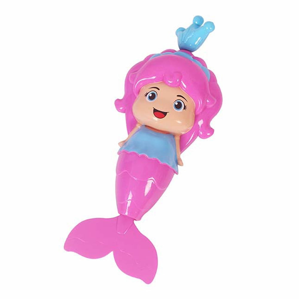 Baby Kid Mermaid Clockwork Dabbling Bath Toy Classic Swimming Water Wind VG 