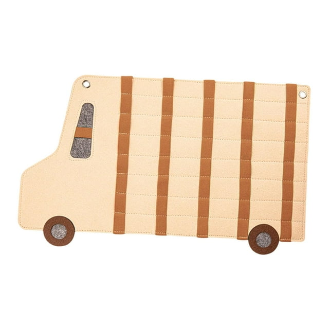 Organizador de almacenamiento colgante con capacidad para 40 coches de juguete pequeños, fácil de usar, bolsa colgante para exhibición de coches de Café