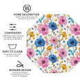 thumbnail image 3 of Lsque Rose Flowers Pattern 4" Drink Coasters Set of 4, PVC Leather Absorbent Coasters, Table Coaster Set Decorative Coffee Cup Coasters Housewarming Gift -Octagon, 3 of 6
