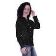 thumbnail image 2 of Moomaya Chemises à Col en Coton à Manches Longues pour Femmes Formelles Unies Vêtements de Travail, 2 of 6