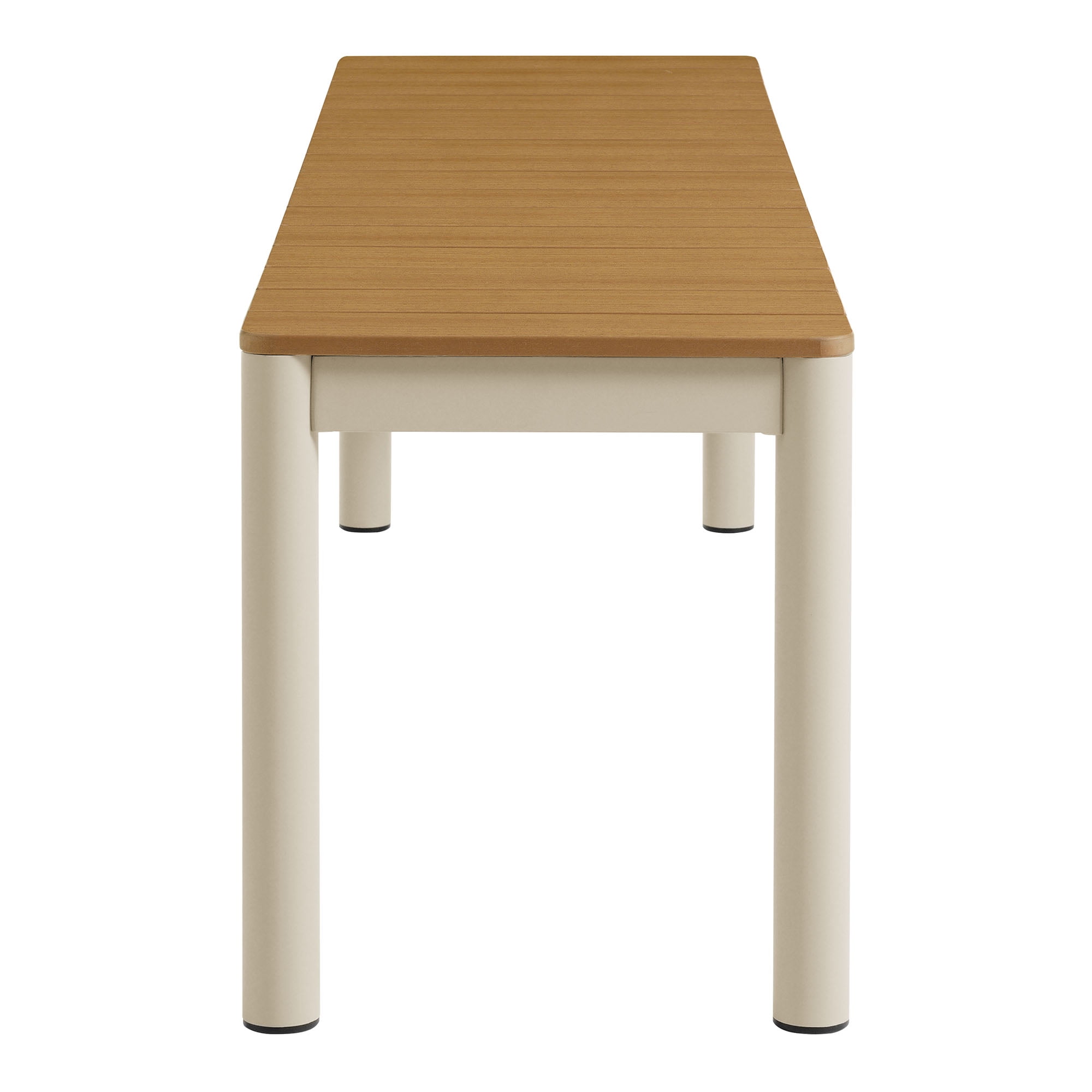 Finn Bench with Faux Wood Top in Natural