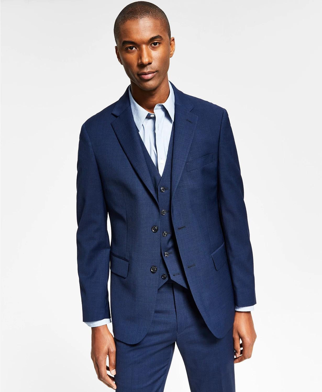Tommy Hilfiger Mens Modern fit Wool Suit Jacket Blazer 44 L Blue