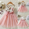 thumbnail image 5 of Gunia Little Girls Hawaiian Dress Sleeveless Infant Kids Baby Floral Mesh Vest Pink Travel Casual Dress Sundress For Holiday Beach Pink Dress For Toddler Girls 2-7 Years, 5 of 8