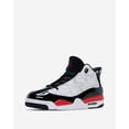 thumbnail image 2 of Air Jordan Men Dub Zero Sneaker White / Fire Red-Black 311046-162 Size 9 US, 2 of 5