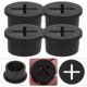 thumbnail image 2 of 12 ojales de goma para cables de escritorio, protectores redondos para cables, tapas para agujeros de cables., 2 of 6