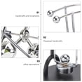 thumbnail image 3 of SHISUYAN 1pc Perpetual Motion Toy Desktop Motion Toy Science Toy Home Ornament (Silver), 3 of 9