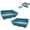 Blue-S, variant on Kitten Litter Box Portable Shallow Litter Box 17.7"x13.4"x4.9" Foldable Cat Toilet with Scoop Open Kitty Potty Pan with Litter Drop Pedal Easy to Clean Travel Kitten Toilet(Blue)