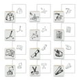thumbnail image 2 of Craft County 12 Piece Wooden Stamp Set – Variety of Designed Packs – DIY Cards and Scrapbooking, 2 of 4