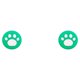 thumbnail image 3 of Matsuzay Pulgar Grips Caps Cóncavo Cómodo Antideslizante Cat Paw Forma Reemplazo perfecto Thumbstick Cover Video Game Supply blanco sobre verde 2Conjunto, 3 of 6