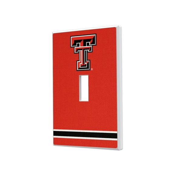 Texas Tech Red Raiders Stripe Design Single Toggle Light Switch Plate