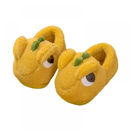 

Xinhuaya Baby Boys Girls Soft Plush Slippers Animal Boots Toddler Infant Crib Shoes Winter House Shoes 12-36 Months