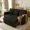 Black, variant on Aukfa 83" Convertible Sofa Bed, Chenille 3-Seater Pull-Out Sleeper Couch with Recliner, USB Port, Swivel Table & Storage Armrests,Black