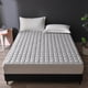 thumbnail image 2 of Funda protectora de colchón lavable plegable antideslizante 1,35 x 2 m blanco gris hogar ropa de cama protección, 2 of 6