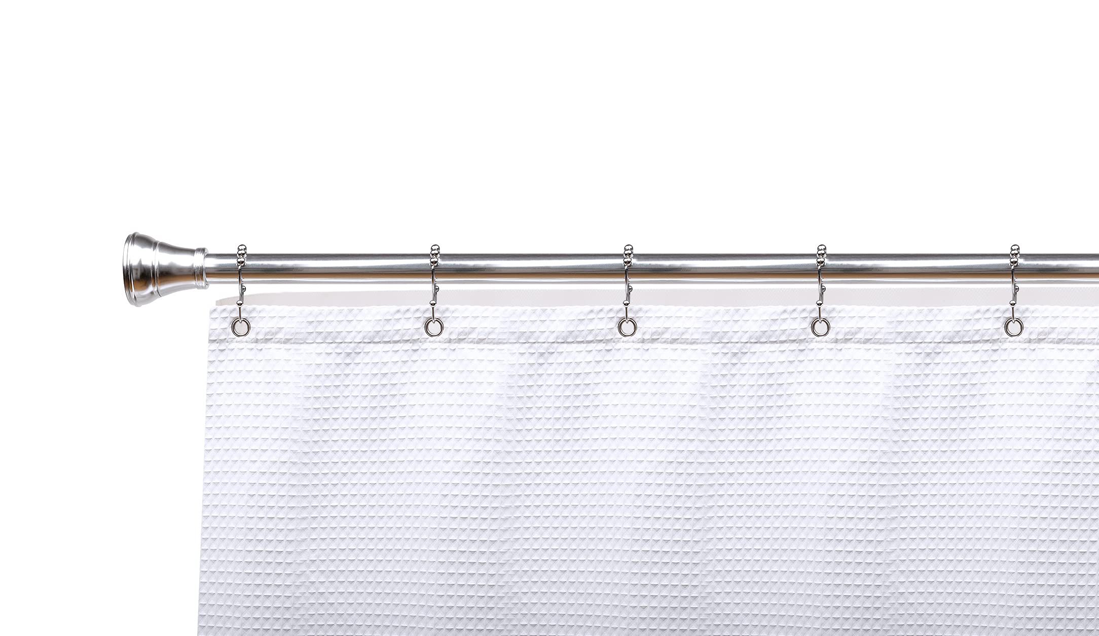 Utopia Alley Shower Hooks - Double Shower Curtain Rings for Bathroom - Rust Proof Shower Curtain Hooks for Shower Curtain or Liner - Set of 12, Polished Chrome