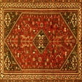 thumbnail image 1 of Ahgly Company Indoor Square Persian Yellow Traditional Area Rugs, 6' Square, 1 of 4