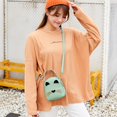 thumbnail image 4 of Bolso de mensajero cruzado de cuero PU para mujer Mochila de hombro de gato lindo (verde) Tmvgtek Para estrenar, 4 of 9
