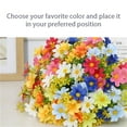 thumbnail image 5 of Artificial Faux Plants Flowers, Ongmies Indoor Flower Artificial Faux Daisy Wildflowers Decor Outside Garden Silk Artificial Flowers, Artificial Flowers, 1X Artificial Flower Daisy 28 Heads, 5 of 9