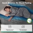 thumbnail image 4 of Novilla AiryFlow™ 14 Inch Queen Size Mattress, Cooling Memory Foam Mattress in a Box with Graphene Cover, PCM Temperature Regulation, NanoGel Foam & Pressure Relief Support, 4 of 16