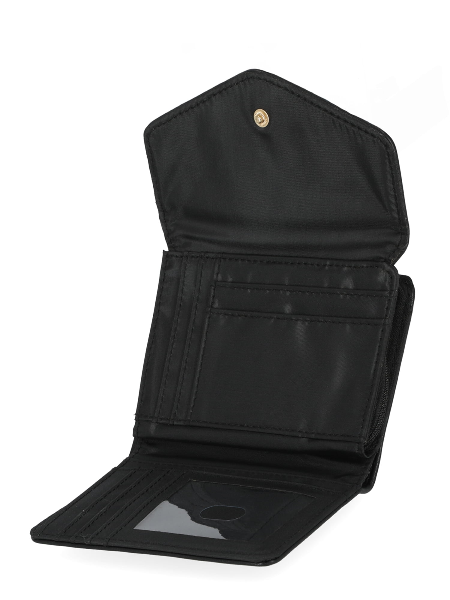 Time and Tru Women's Tessa Indexer Wallet, Black
